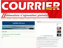 Tablet Screenshot of lecourriermediterraneen.com